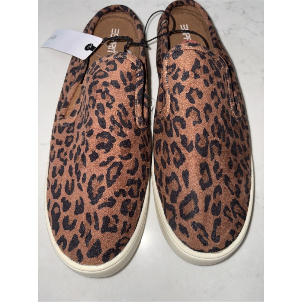 ESPRIT Womens 9.5 Northwest‎ Natural Leopard Print Slip On Flat shoes Sneakers - Picture 2 of 5